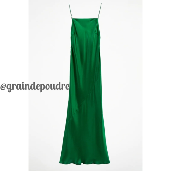 Rare Zara Blogger Green Pure Silk Backless Slip Dress M L is available for  purchase on au PAY Market - Imported Goods Online Store Co.Ltd. | au PAY  Market - Online Shopping Site